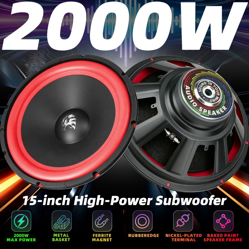 1pcs 15 Inch Car Subwoofer 200 - Audio Home Cinema ulasan dan harga